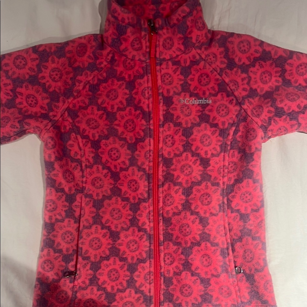 Columbia Pink and Red Floral Jacket. In Great condition. Super nice!